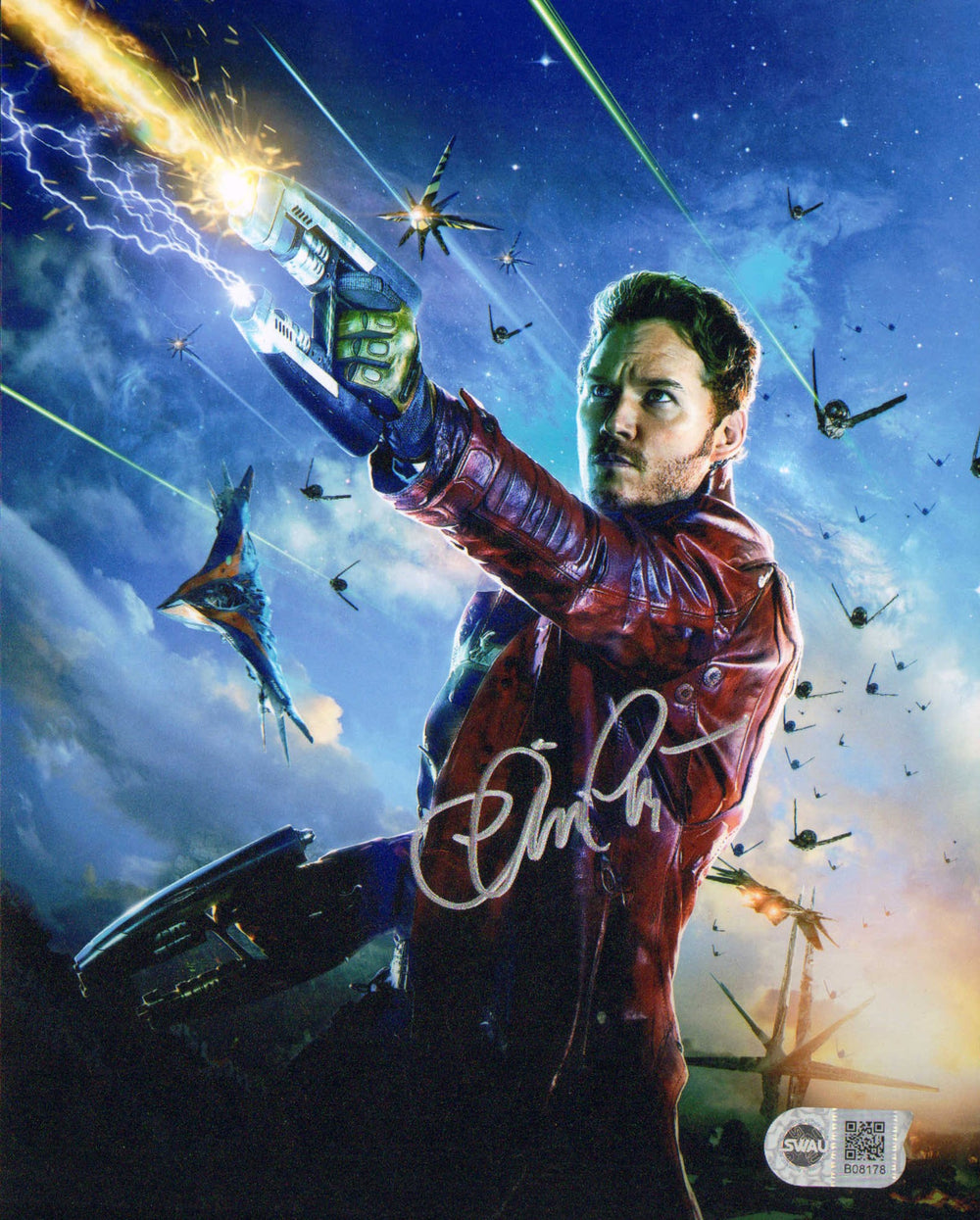 Chris Pratt as Star-Lord in Guardians of the Galaxy (SWAU) Signed 8x10 Photo