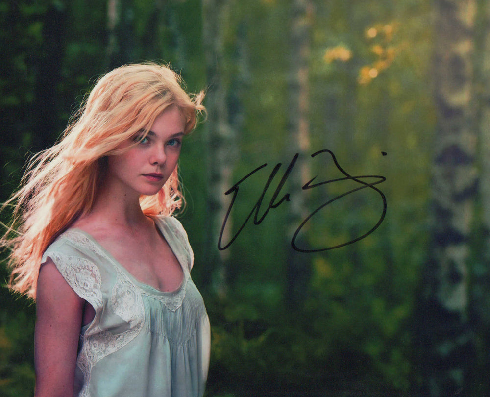 Elle Fanning from Maleficent, The Great, and Super 8 Signed 8x10 Photo