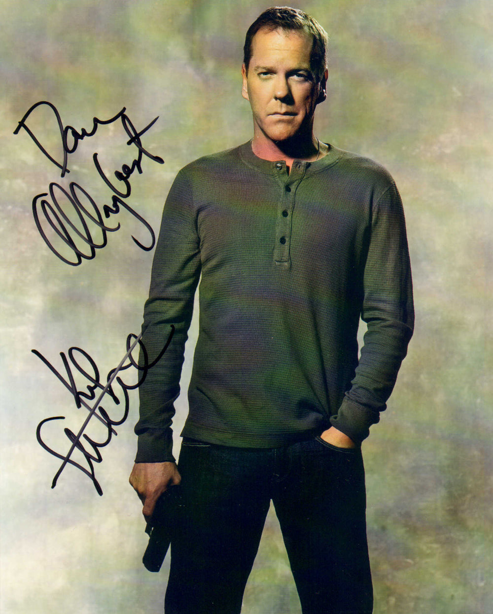 Keifer Sutherland as Jack Bauer in 24 Signed 8x10 Photo