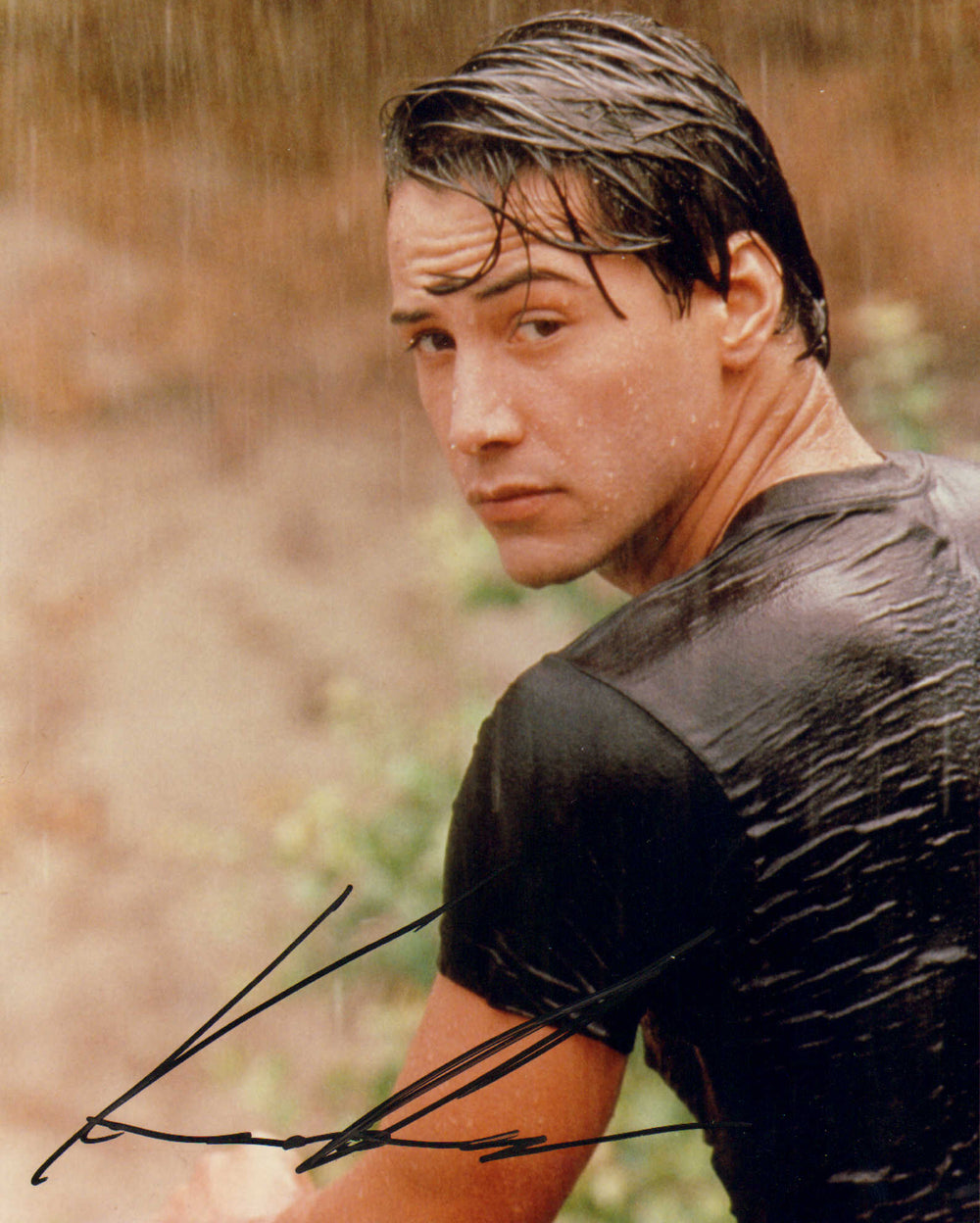 Keanu Reeves as Johnny Utah in Point Break Signed 8x10 Photo