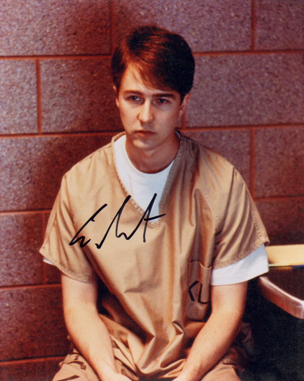 Edward Norton as Aaron Stampler in Primal Fear Signed 8x10 Photo