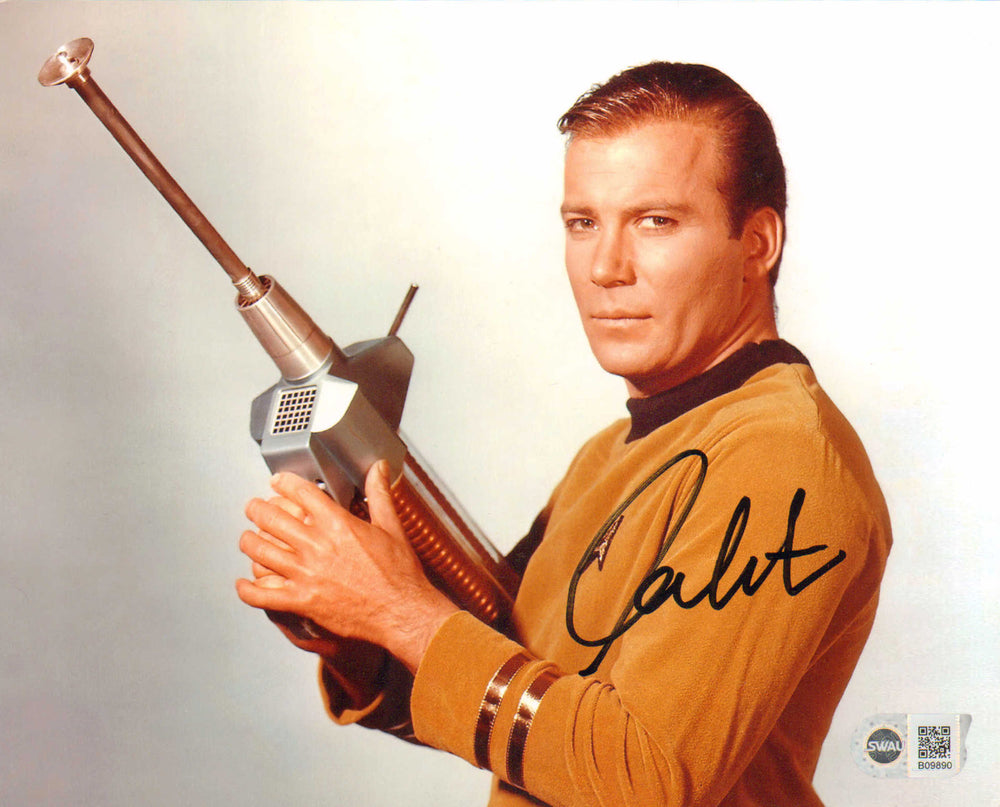 William Shatner as Captain Kirk in Star Trek: The Original Series (SWAU) Signed 8x10 Photo