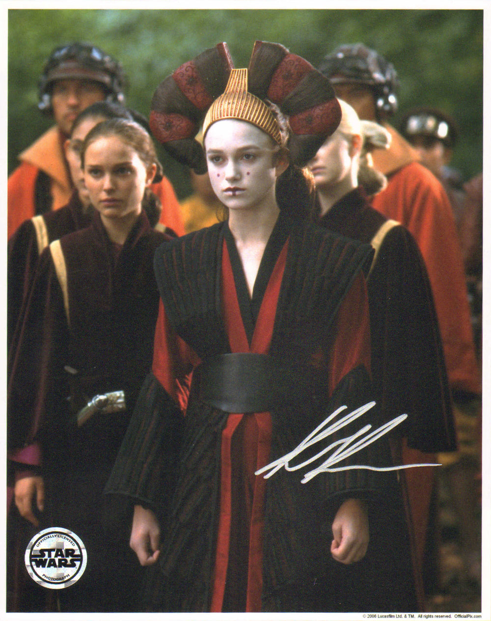 Keira Knightley as Sabe in Star Wars Episode I: The Phantom Menace (SWAU / Official Pix) Signed 8x10 Photo