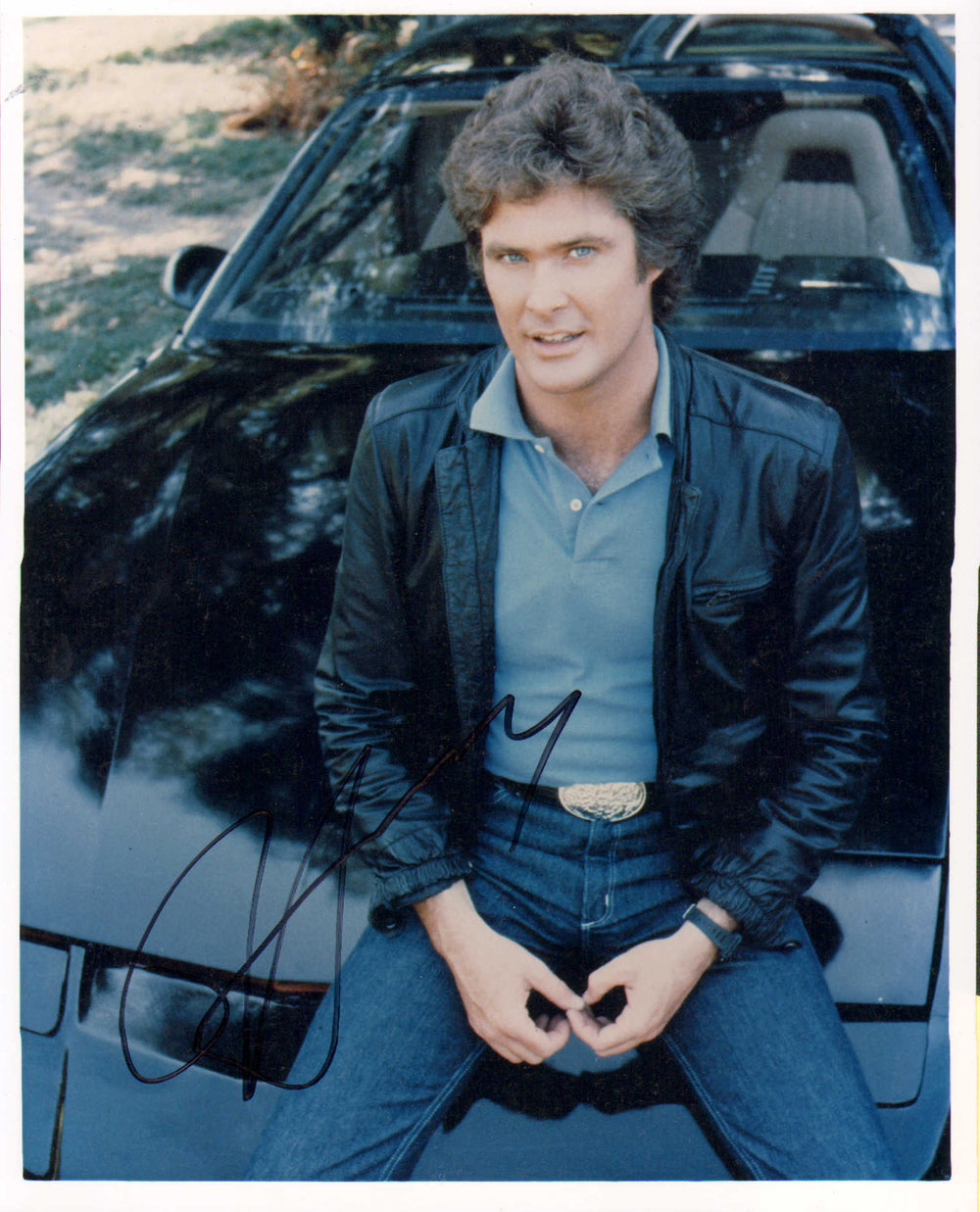 David Hasslehoff as Michael Knight in Knight Rider Signed 8x10 Photo