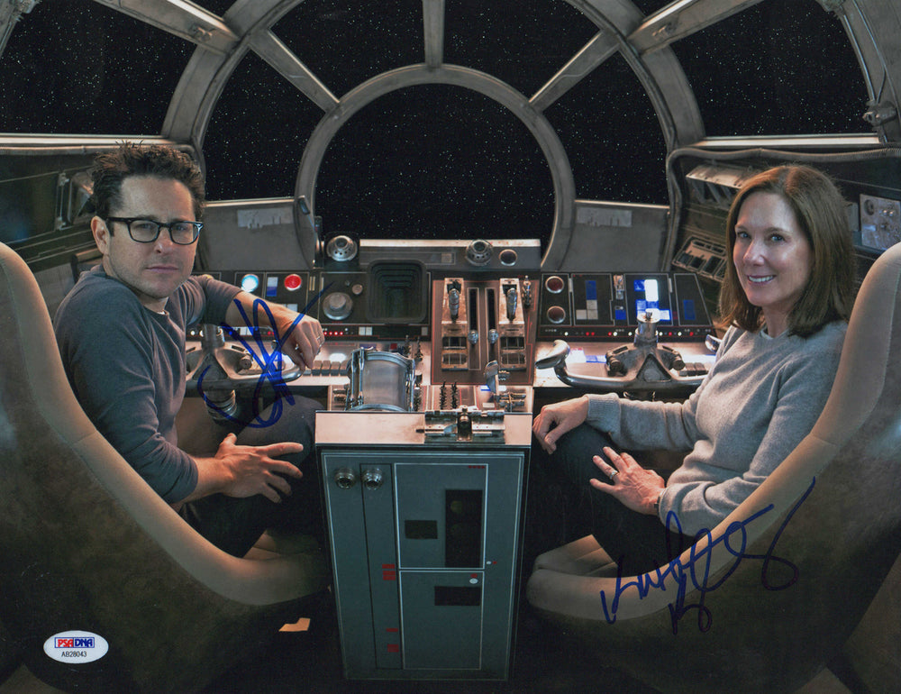 J.J. Abrams Director and Kathleen Kennedy Producer of Star Wars: The Force Awakens Signed 11x14 Photo