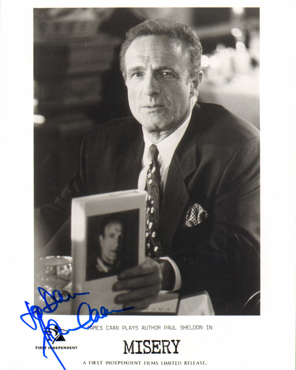 James Caan as Paul Sheldon in Misery Signed 8x10 Press Photo