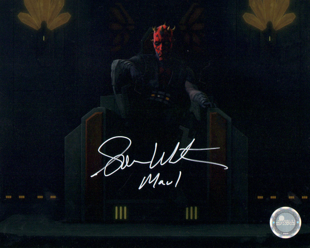 Sam Witwer as Darth Maul in Star Wars: The Clone Wars (SWAU) Signed 8x10 Photo with Character Name