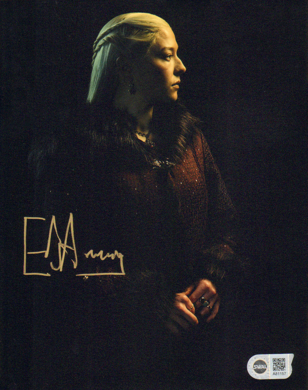 Emma D'Arcy as Rhaenyra Targaryen in HBO's House of the Dragon (SWAU) Signed 8x10 Photo