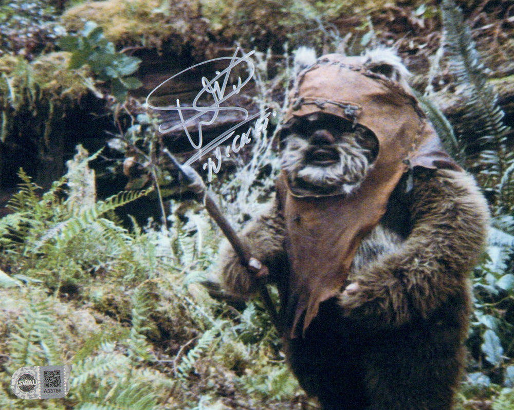 Warwick Davis as Wicket the Ewok in Star Wars: Return of the Jedi (SWAU) Signed 8x10 Photo