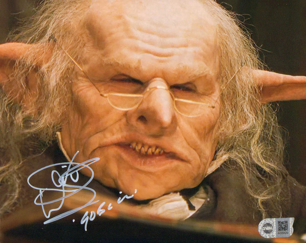 Warwick Davis as Gringott's Goblin in Harry Potter and the Sorcerer's Stone (SWAU) Signed 8x10 Photo