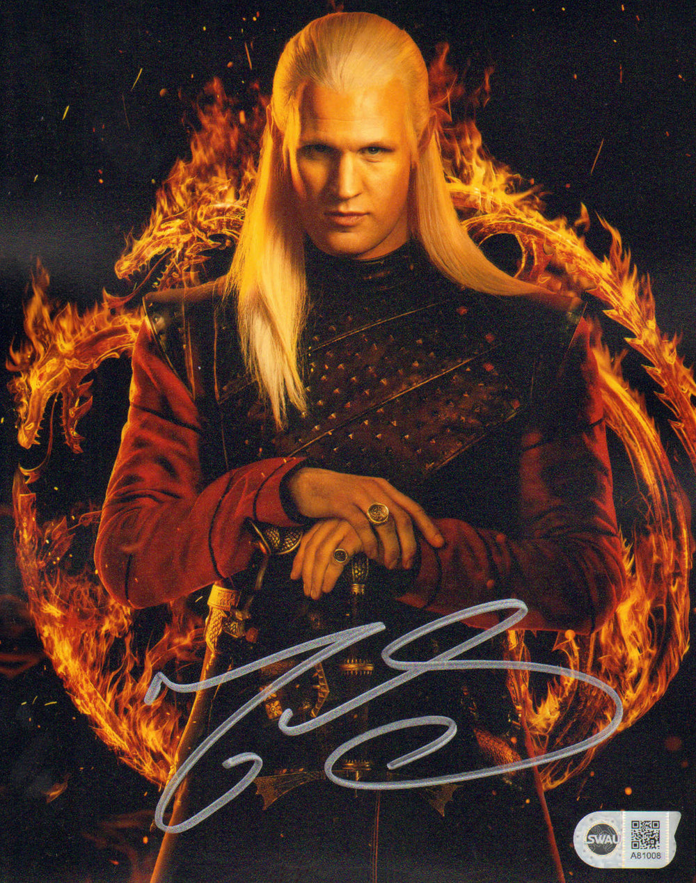 Matt Smith as Daemon Targaryen in House of the Dragon (SWAU) Signed 8x10 Photo