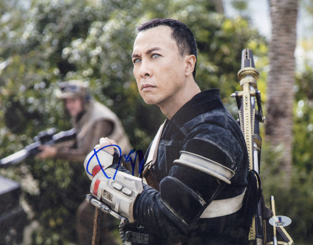Donnie Yen as Chirrut Îmwe in Rogue One: A Star Wars Story (Beckett) Signed 11x14 Photo