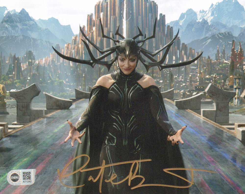 Cate Blanchett as Hela on the Bifrost in Thor: Ragnarok (SWAU) Signed 8x10 Photo