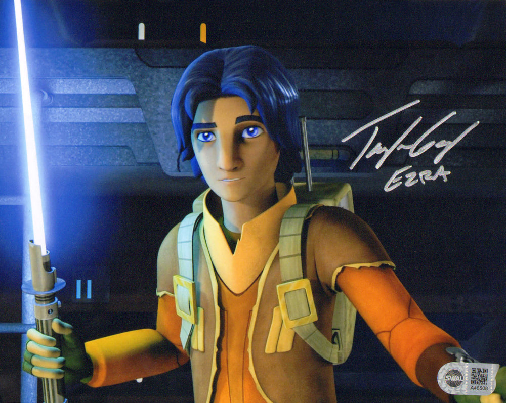 Taylor Gray as Ezra Bridger in Star Wars: Rebels (SWAU) Signed 8x10 Photo with Character Name