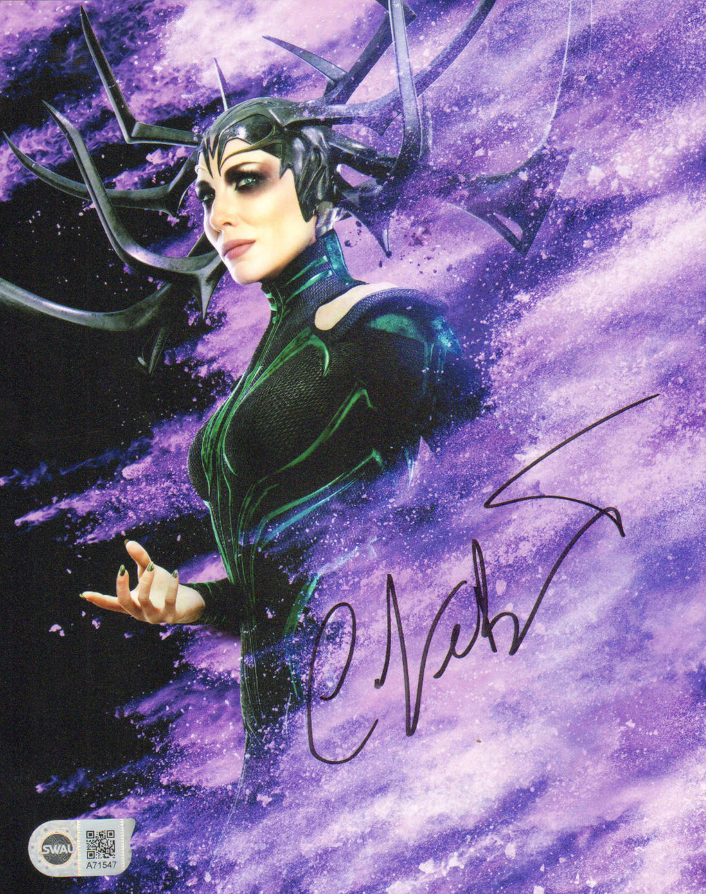 Cate Blanchett as Hela in Thor: Ragnarok (SWAU) Signed 8x10 Promotional Photo