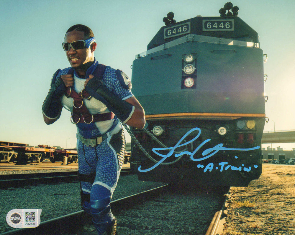 Jesse T. Usher as A-Train in The Boys (SWAU) Signed 8x10 Photo with Character Name