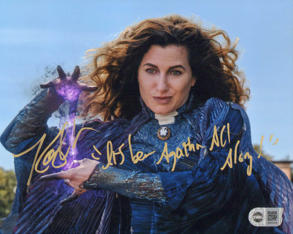 Kathryn Hahn as Agatha Harkness in WandaVision (SWAU) Signed 8x10 Photo with Quote