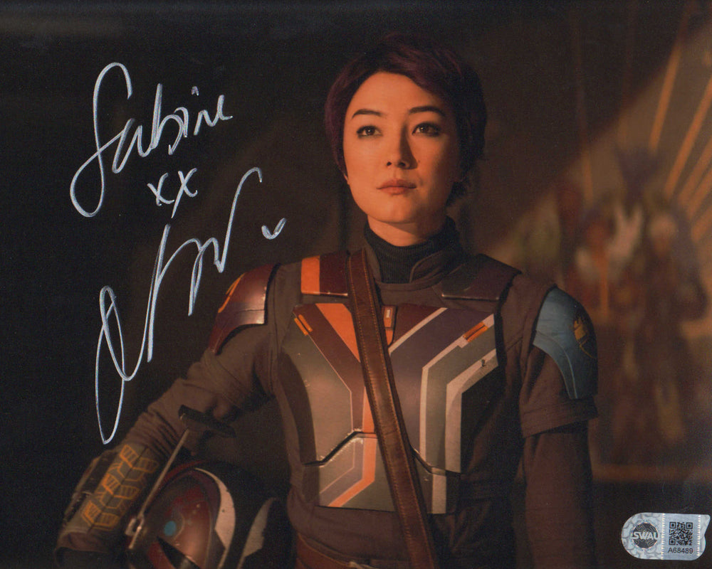 Natasha Liu Bordizzo as Sabine Wren  in Star Wars: Ahsoka (SWAU Witnessed) Signed 8x10 Photo with Character Name