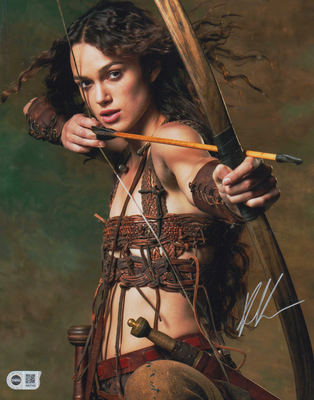 Keira Knightley as Guinevere in King Arthur (SWAU Witnessed) Signed 11x14 Photo