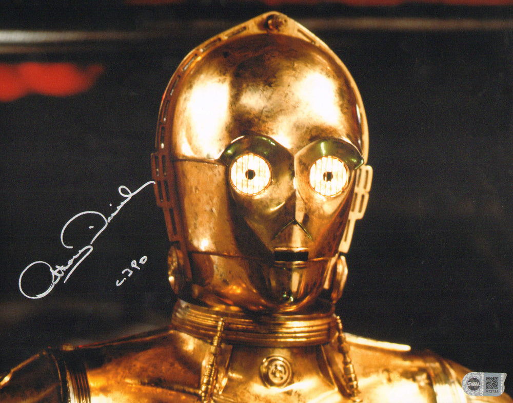 Anthony Daniels as C-3PO in Star Wars: A New Hope (SWAU) Signed 11x14 photo