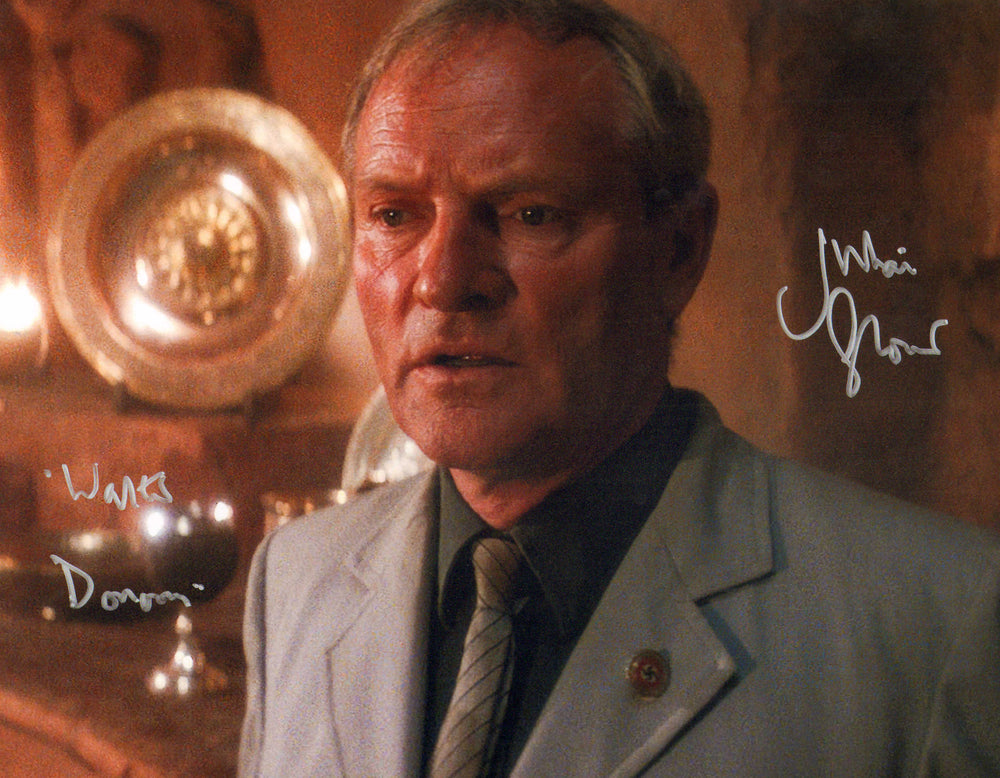 Julian Glover as Walter Donovan in Indiana Jones and the Last Crusade (SWAU) Signed 11x14 Photo with Character Name