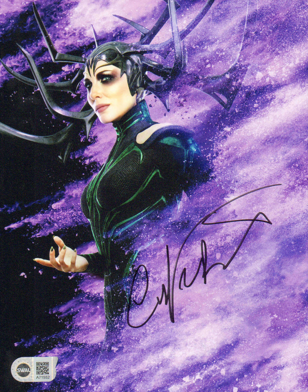 Cate Blanchett as Hela in Thor: Ragnarok Promotional Photo (SWAU) Signed 8x10 Photo
