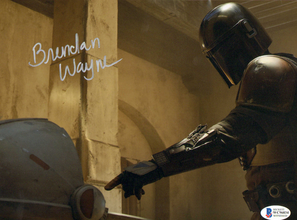 Brendan Wayne as the Mandalorian in Star Wars: The Mandalorian (SWAU) Signed 8x10 Photo