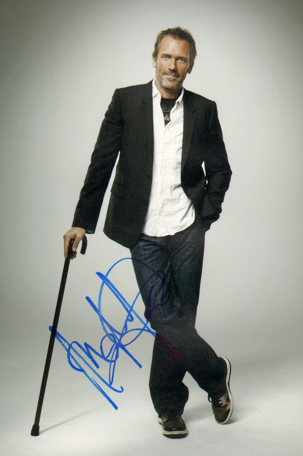 Hugh Laurie as Dr. Gregory House in House Signed 8x12 Photo