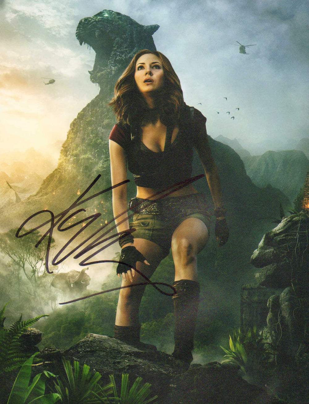 Karen Gillan as Ruby Roundhouse in Jumanji Signed 8x12 Photo