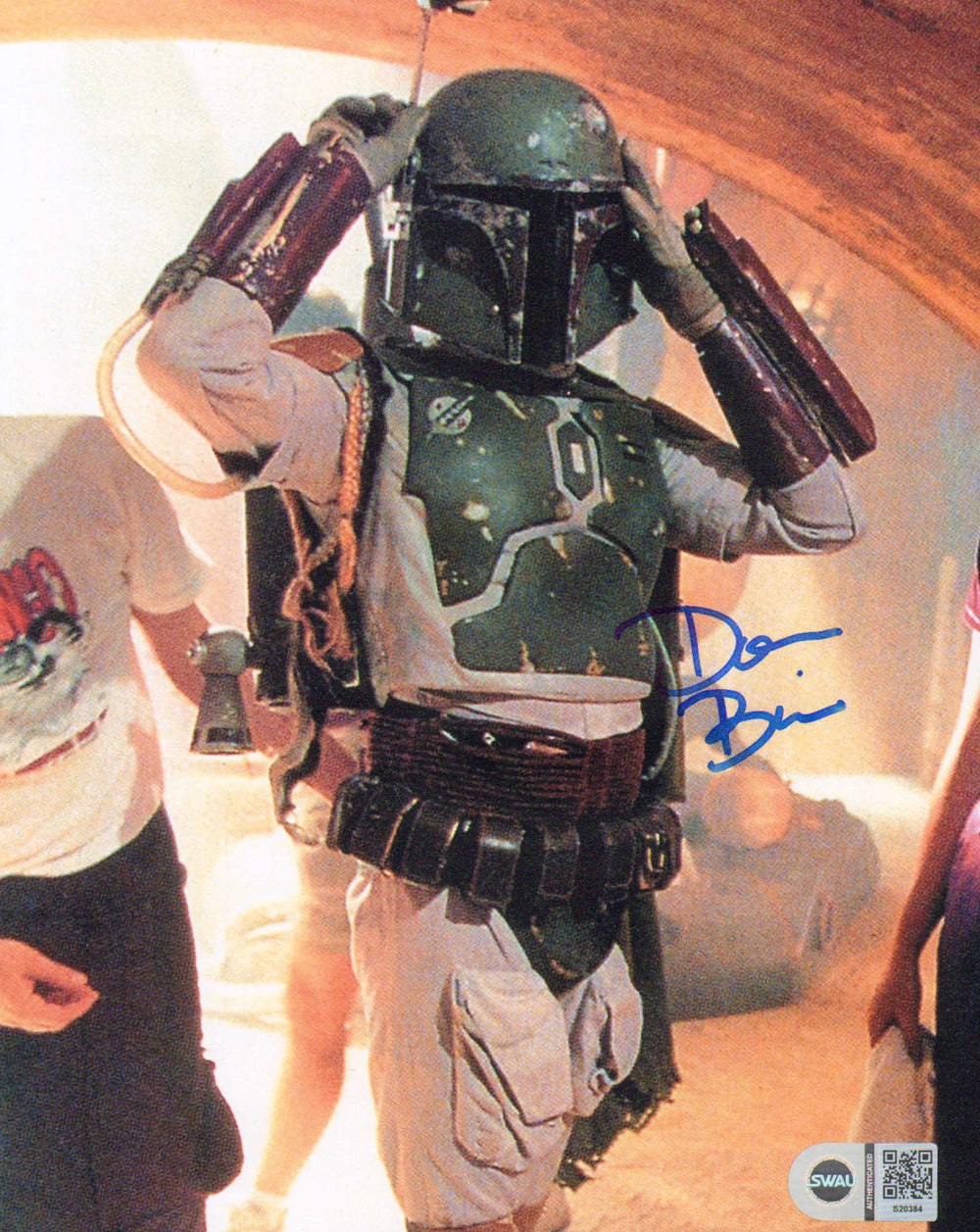 Don Bies as Boba Fett Behind the Scenes of Star Wars: Return of the Jedi (SWAU) Signed 8x10 Photo