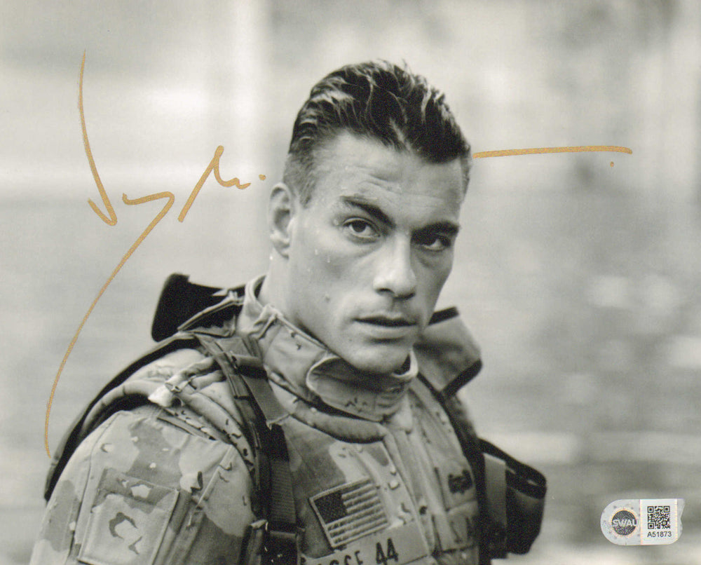 Jean Claude Van Damme as Private Luc Deveraux in Universal Soldier (SWAU) Signed 8x10 Photo