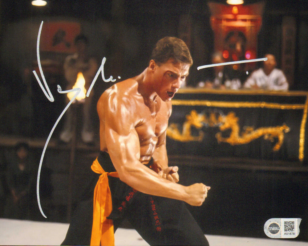 Jean Claude Van Damme as Frank Dux in Bloodsport (SWAU) Signed 8x10 Photo