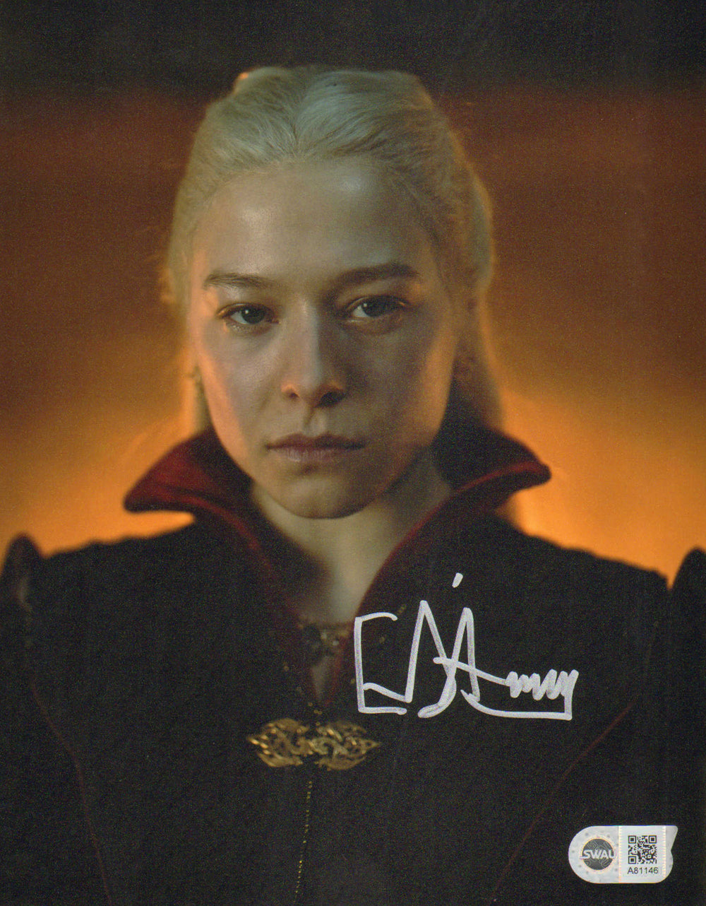 Emma D'Arcy as Rhaenyra Targaryen in HBO's House of the Dragon (SWAU) Signed 8x10 Photo