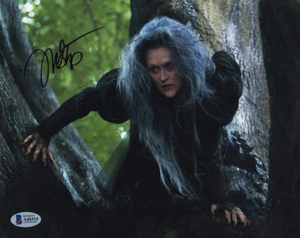 Meryl Streep as The Witch in Into the Woods (Beckett) Signed 8x10 Photo