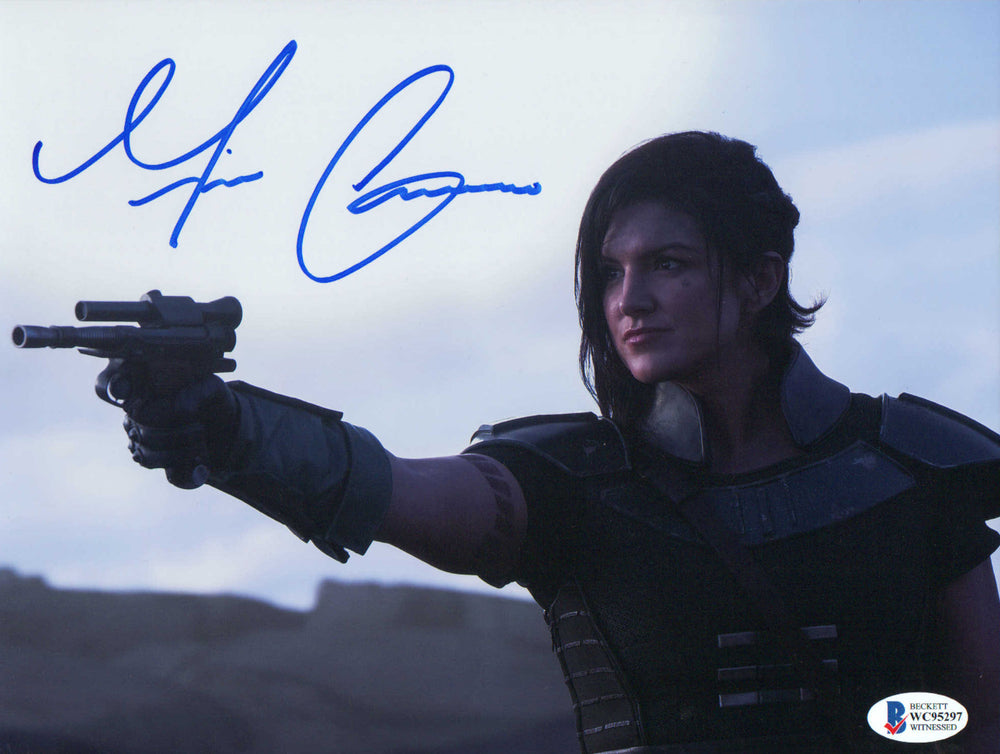 Gina Carano as Cara Dune in Star Wars: The Mandalorian (Beckett Witnessed) Signed 8x10 Photo