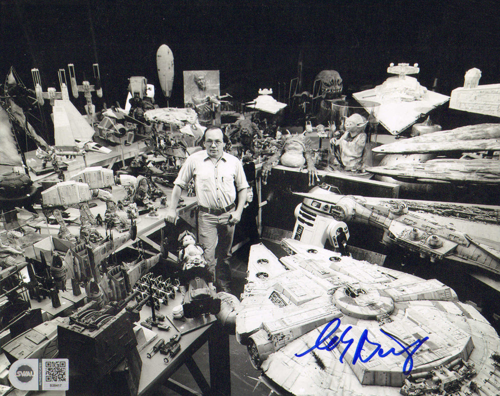 Charlie Bailey Visual Effects Artist with Miniature Models & Props Behind the Scenes of Star Wars (SWAU) Signed 8x10 Photo
