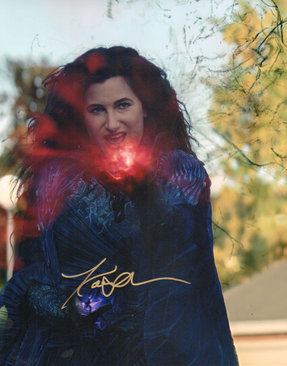 Kathryn Hahn as Agatha Harkness in WandaVision (SWAU) Signed 11x14 Photo
