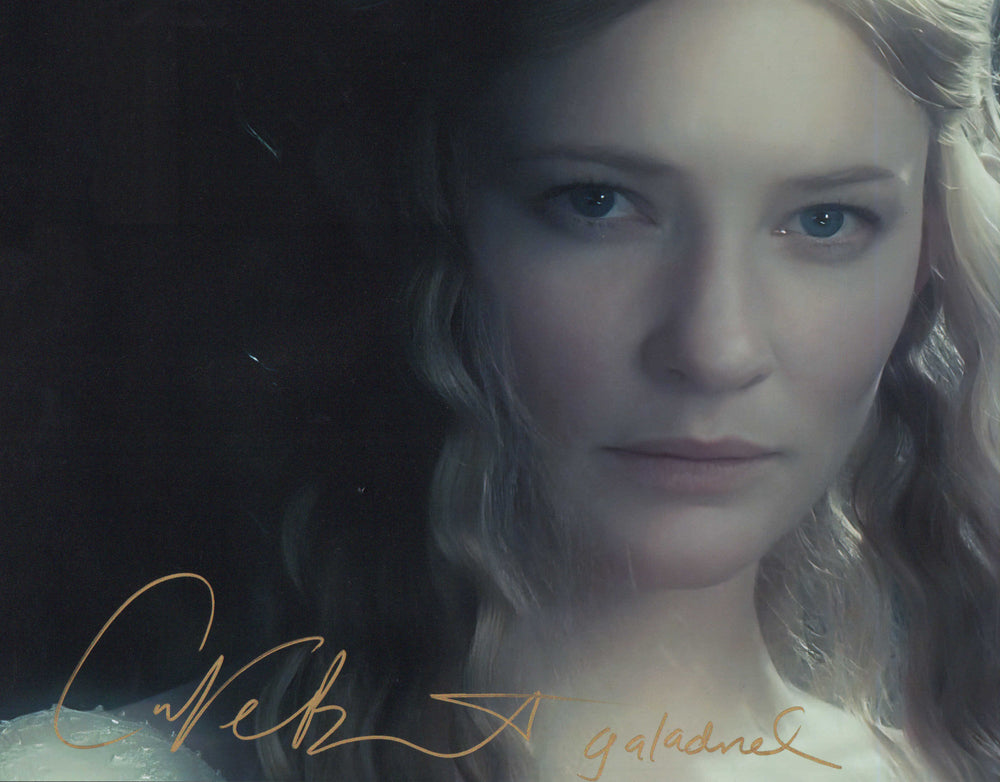 Cate Blanchett as Galadriel in The Lord of the Rings: Fellowship of the Rings (SWAU Witnessed) Signed 11x14Photo with Character Name