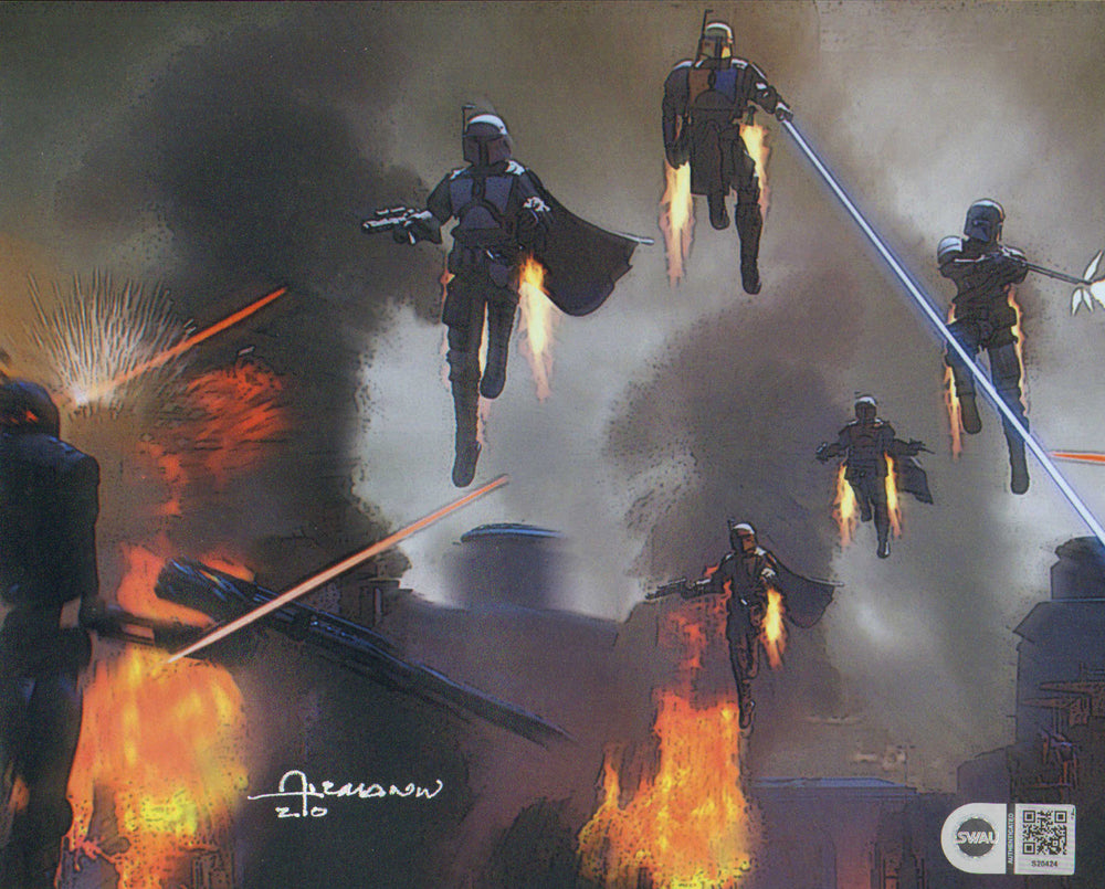 Christian Alzmann Concept Artist of Star Wars: The Mandalorian (SWAU) Signed 8x10 Photo