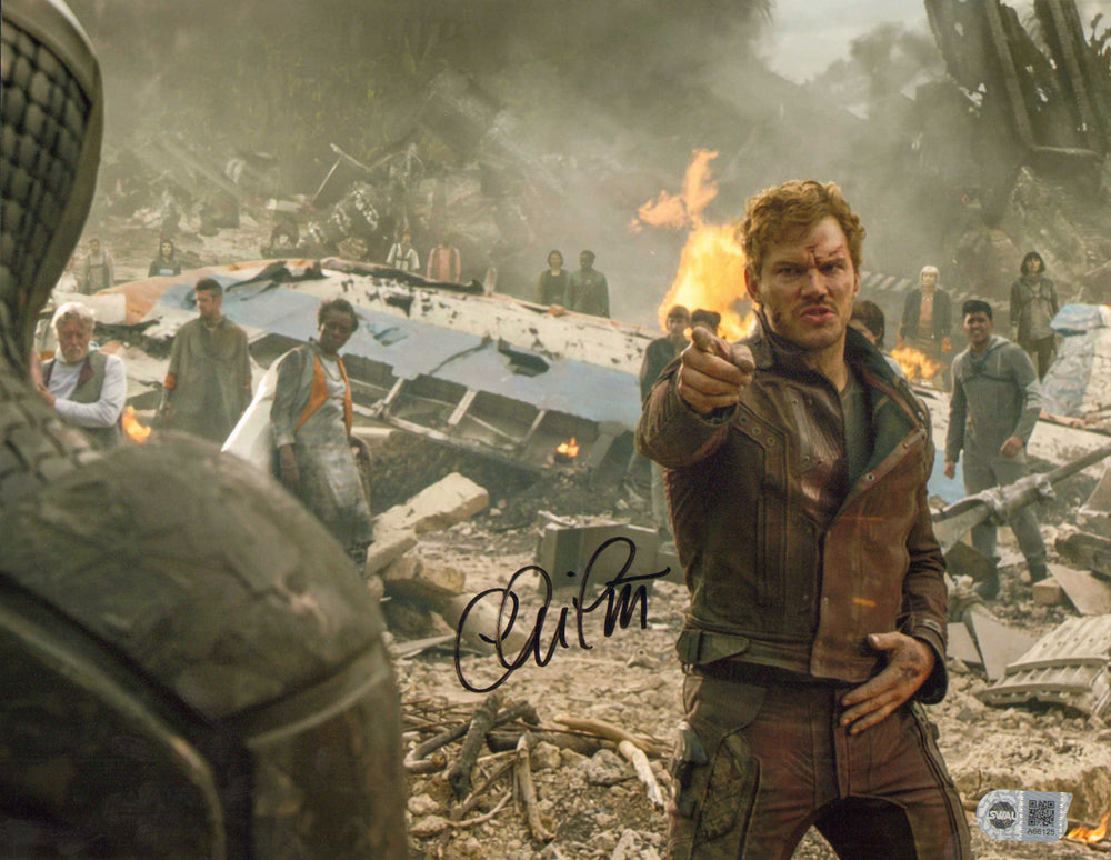 Chris Pratt as Star-Lord in Guardians of the Galaxy (SWAU) Signed 11x14 Photo