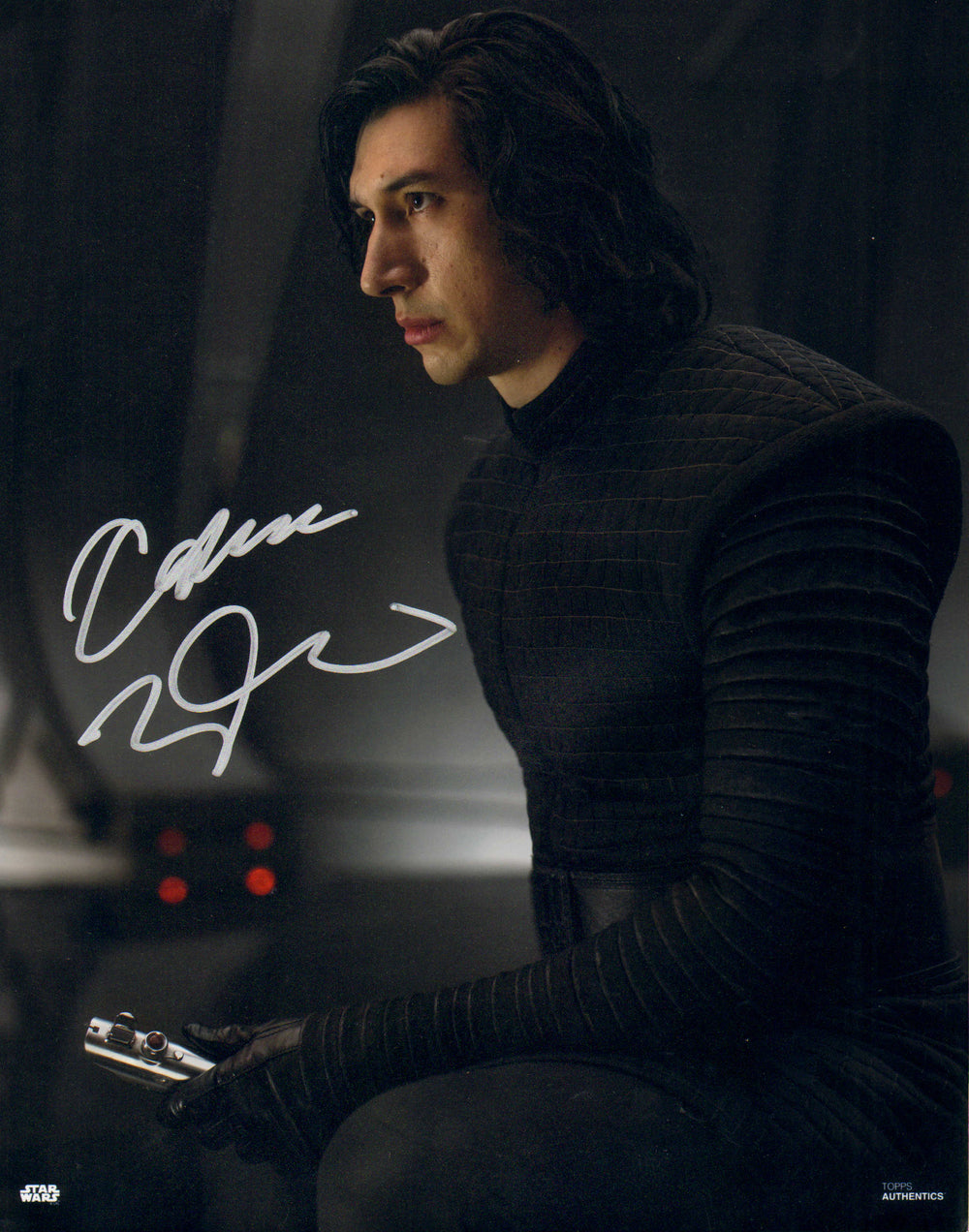 Adam Driver as Kylo Ren in Star Wars: The Force Awakens (SWAU) Signed 11x14 Photo