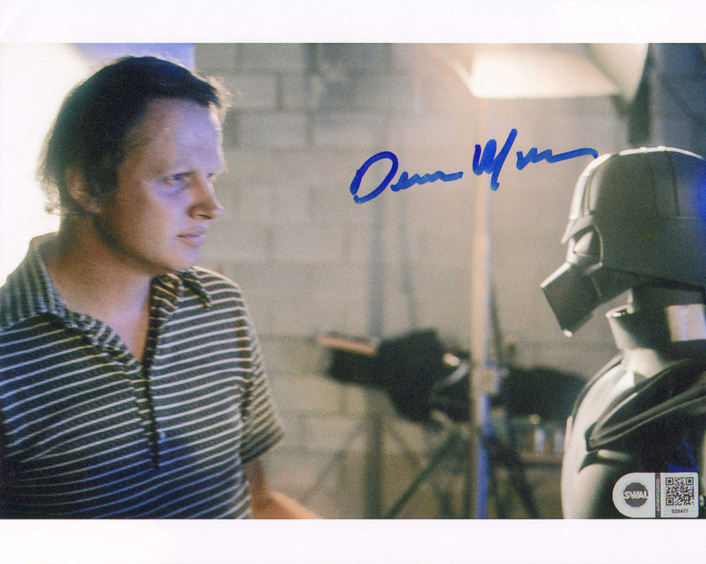 Dennis Muren Special Effects Cameraman of Star Wars with Darth Vader Early Concept Sculpure (SWAU) Signed 8x10 Photo