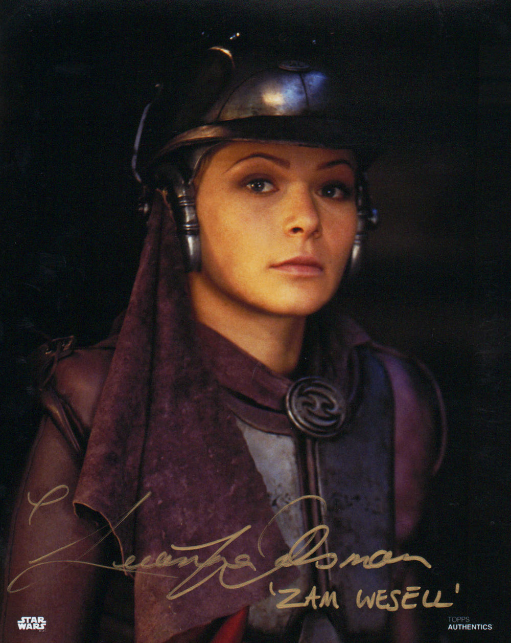 Leeanna Walsman as Zam Wesell from Star Wars Episode II: Attack of the Clones Signed 8x10 Photo with Character Name