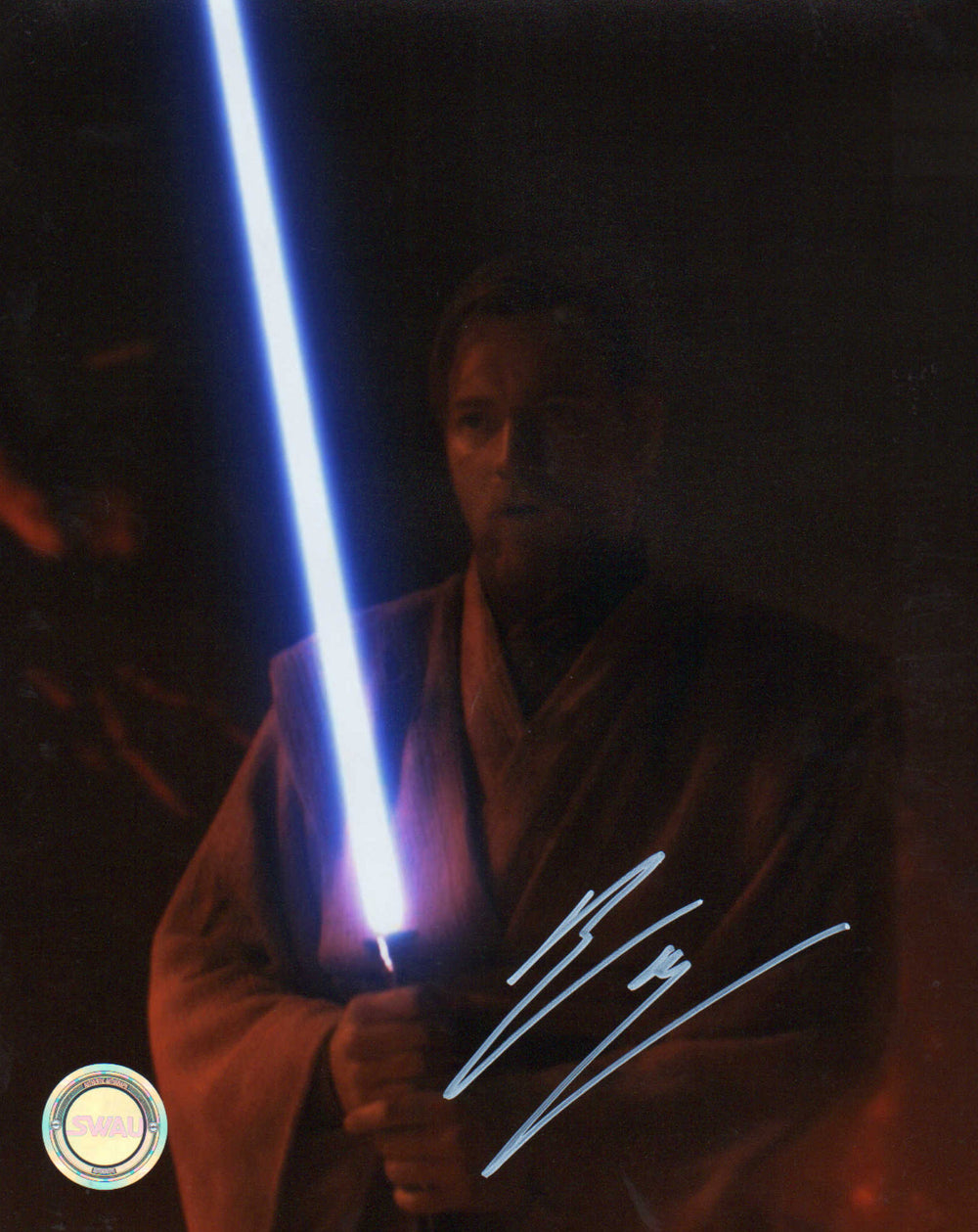 Ewan McGregor as Obi-Wan Kenobi in Star Wars Episode III: Revenge of the Sith (SWAU Witnessed) Signed 8x10 Photo