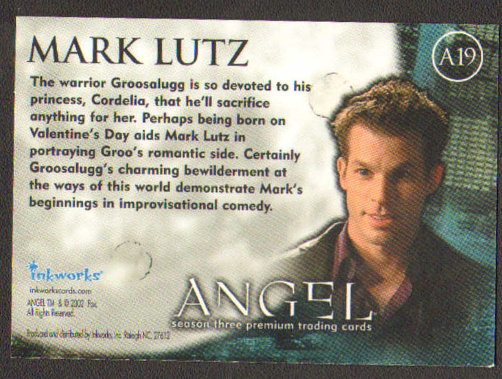 
                  
                    Angel Inkworks Trading Cards 35pc LOT Signed by David Boreanaz, Charisma Carpenter, Glenn Quinn, Alexis Denisof, J. August Richards, Amy Acker, Vincent Kartheiser, Andy Hallett, James Marsters, Mercedes McNab, Gina Torres, Julie Benz, Eliza Dushku, & More
                  
                