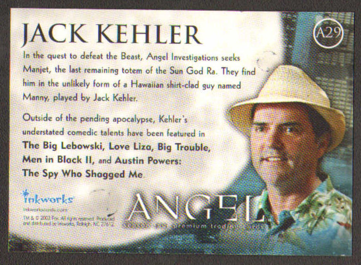 
                  
                    Angel Inkworks Trading Cards 35pc LOT Signed by David Boreanaz, Charisma Carpenter, Glenn Quinn, Alexis Denisof, J. August Richards, Amy Acker, Vincent Kartheiser, Andy Hallett, James Marsters, Mercedes McNab, Gina Torres, Julie Benz, Eliza Dushku, & More
                  
                