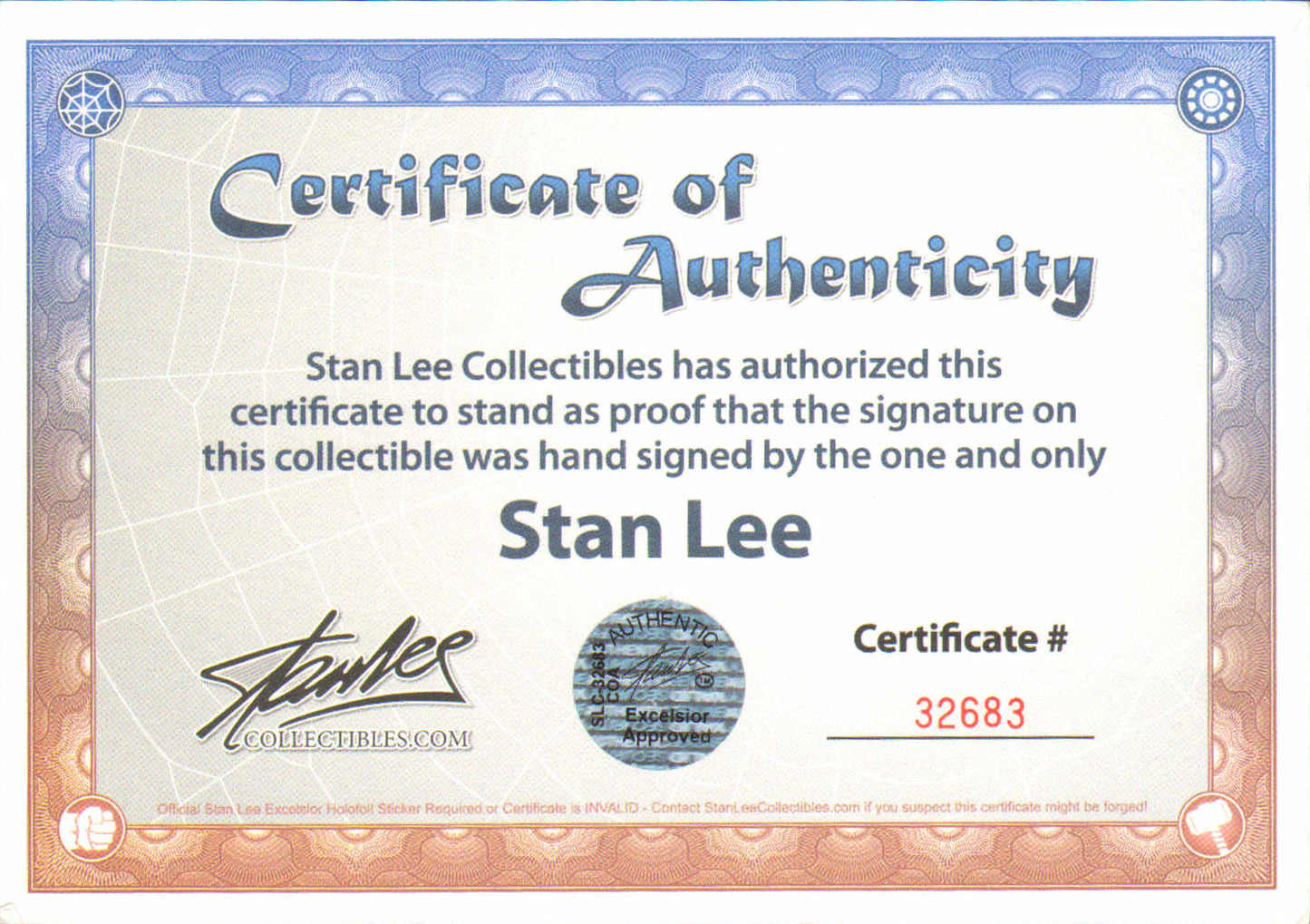 
                  
                    Stan Lee as Watcher Informant in Guardians of the Galaxy Walmart Exclusive Signed Funko POP! #281
                  
                