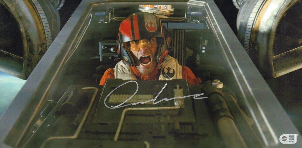 Oscar Isaac as Poe in Star Wars: The Force Awakens (SWAU) Signed 10x20 Photo