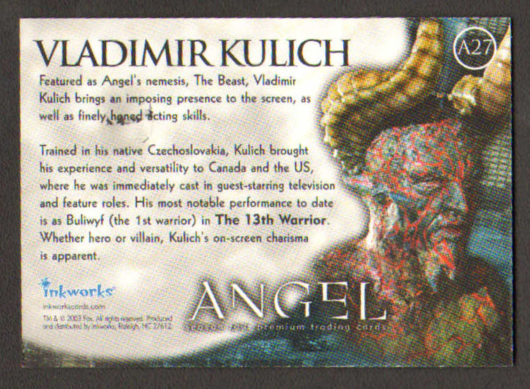 
                  
                    Angel Inkworks Trading Cards 35pc LOT Signed by David Boreanaz, Charisma Carpenter, Glenn Quinn, Alexis Denisof, J. August Richards, Amy Acker, Vincent Kartheiser, Andy Hallett, James Marsters, Mercedes McNab, Gina Torres, Julie Benz, Eliza Dushku, & More
                  
                