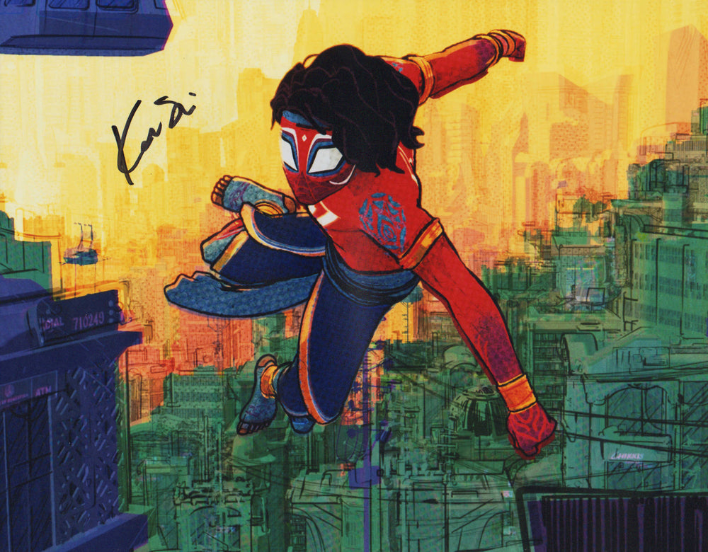 Karan Soni as Pavitr Prabhakar / Spider-Man India in Spider-Man: Across the Spider-Verse Signed 11x14 Photo